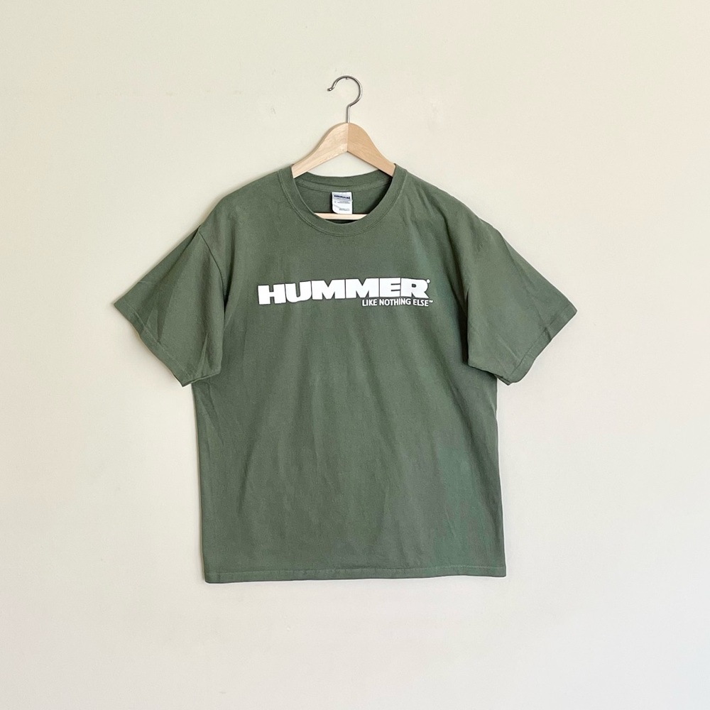 Vintage Hummer “Like Nothing Else” Combat Green T Shirt Adult size Large
